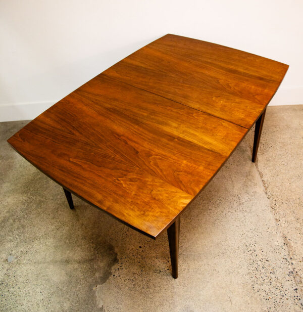 Mid Century Modern Dining Table Broyhill Brasilia Walnut Extension Leaf x1 Mcm