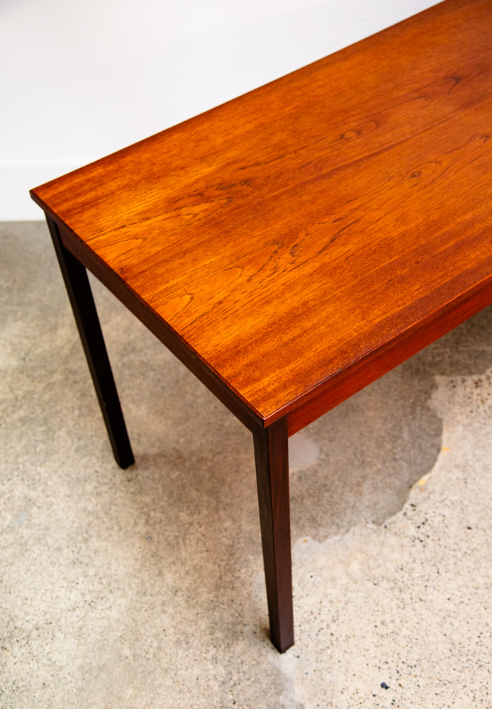 Mid Century Danish Modern Desk Executive Teak 3 Drawer Cabinet Danish Floating - Image 11