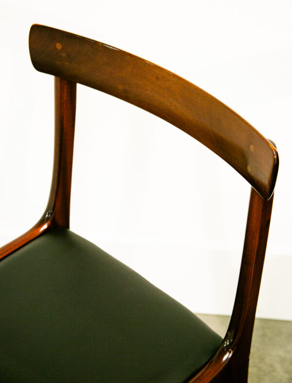 Mid Century Danish Modern Dining Chair Set 6 Ole Wanscher Mahogany Rungstedlun - Image 11