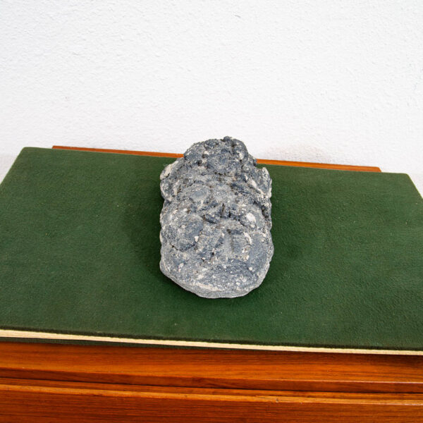 Mid Century Modern Sculpture Art Cement Door Stopper Poodle Dog Black and Gray - Image 8