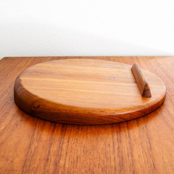 Mid Century Danish Modern Cutting Board Dansk Teak Round IHQ Jens Quistgaard M - Image 7