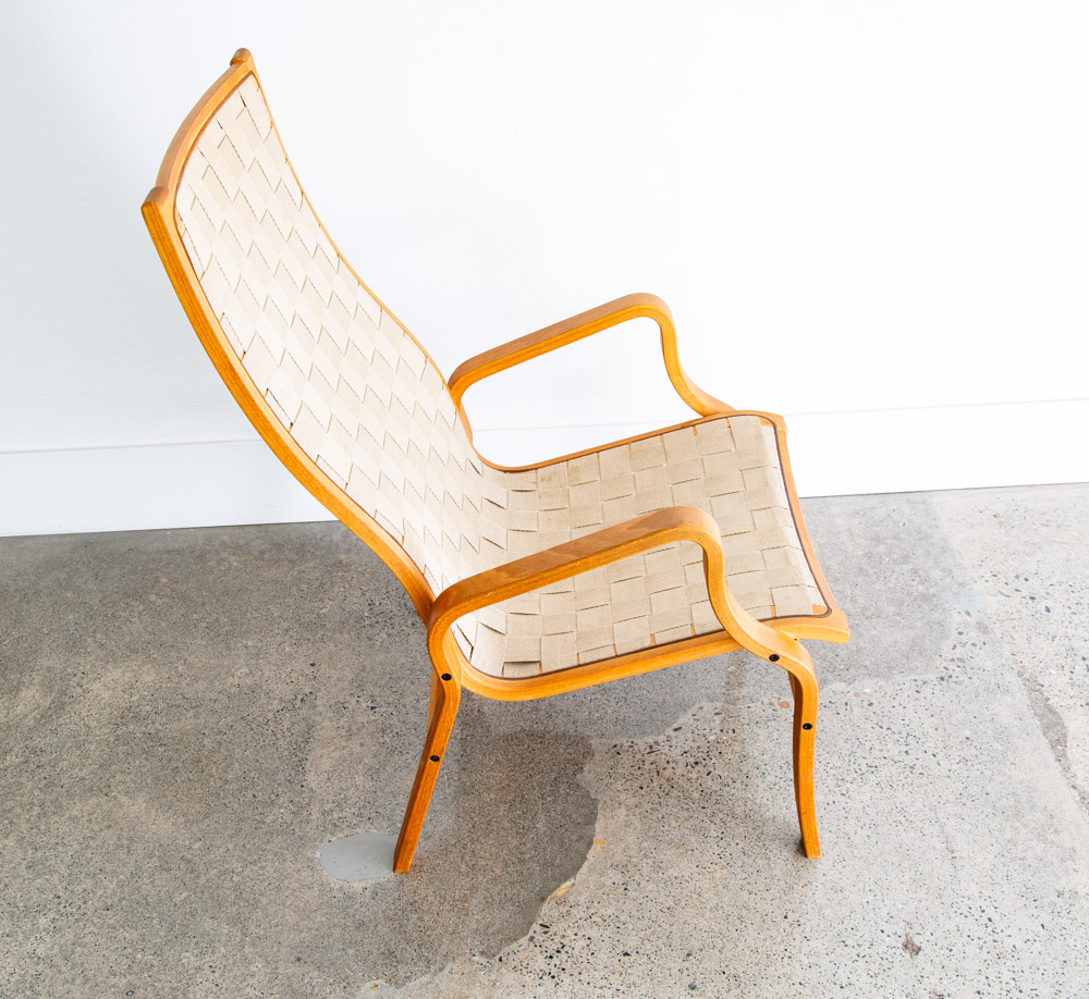 Mid Century Danish Modern Lounge Chair Set Armchair Cream Finn Ostergaard Pair - Image 7