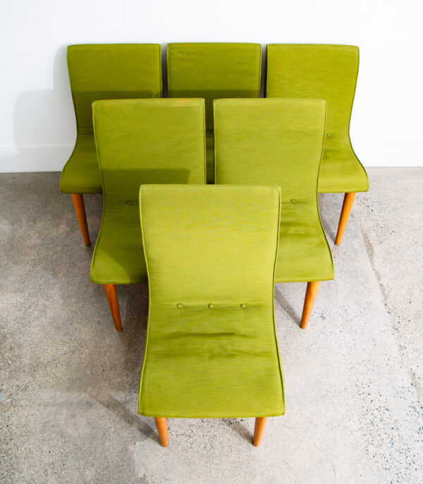 Mid Century Modern Dining Chairs Slipper Conant Ball Leslie Diamond Solid Birch - Image 12