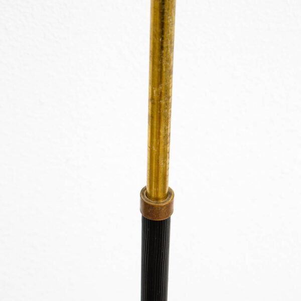 Mid Century Danish Modern Extending Floor Lamp Two Light Lamp Heads Shades Mcm - Image 4