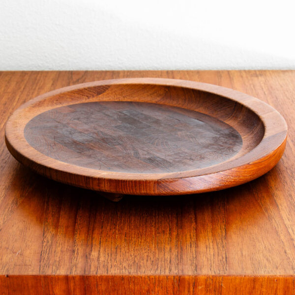 Mid Century Danish Modern Cutting Board Dansk Teak Round IHQ Jens Quistgaard M - Image 3