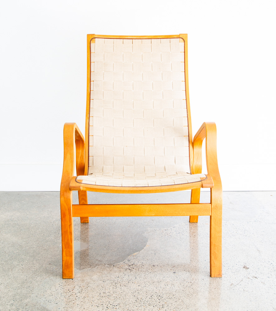 Mid Century Danish Modern Lounge Chair Set Armchair Cream Finn Ostergaard Pair - Image 12