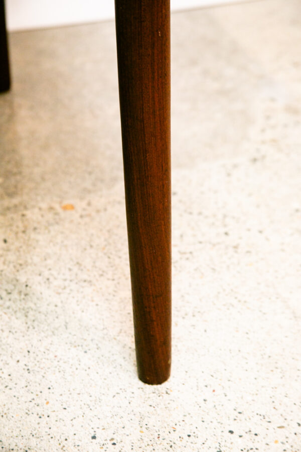 Mid Century Danish Modern Dining Table Teak Square Denmark Extension Leaf x2 Mcm - Image 10