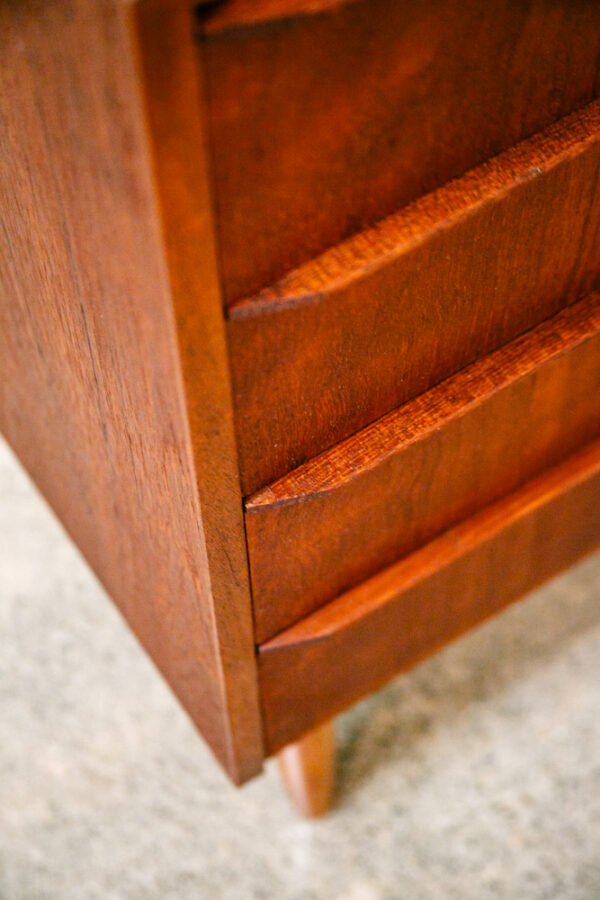 Mid Century Danish Modern Chest of Drawers Dresser Teak Vintage Locking 4 Mcm - Image 8