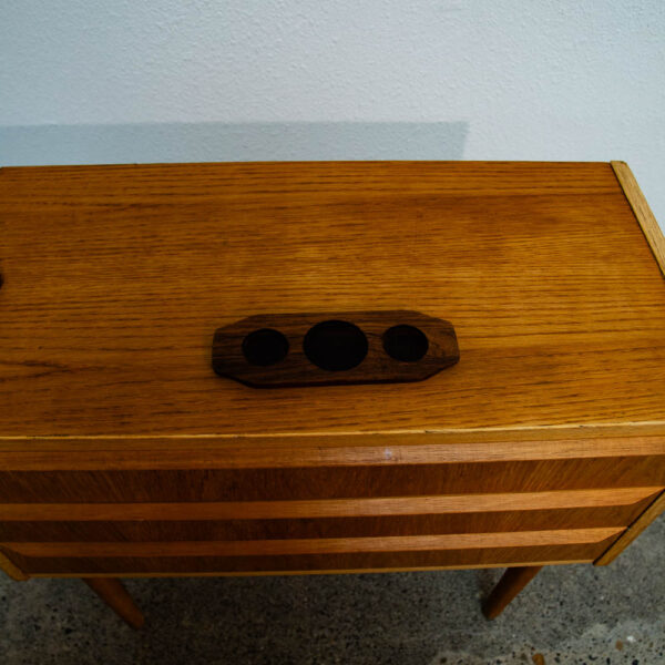 Mid Century Danish modern Salt Pepper Shaker Set Sugar, Spoon, & Rosewood Tray - Image 11