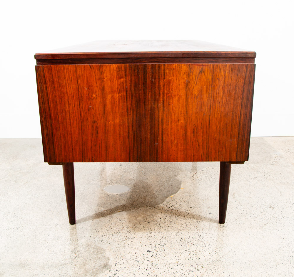 Mid Century Danish Modern Desk Office Executive Rosewood J Svenstrup Bar Denmark - Image 4