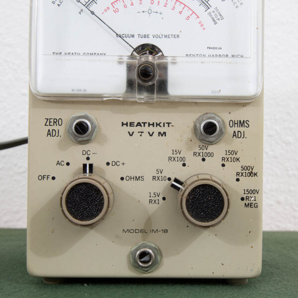 Antique Vintage Heath Kit IM-10 Vacuum Tube Volt Meter Untested Intact with Cord - Image 3