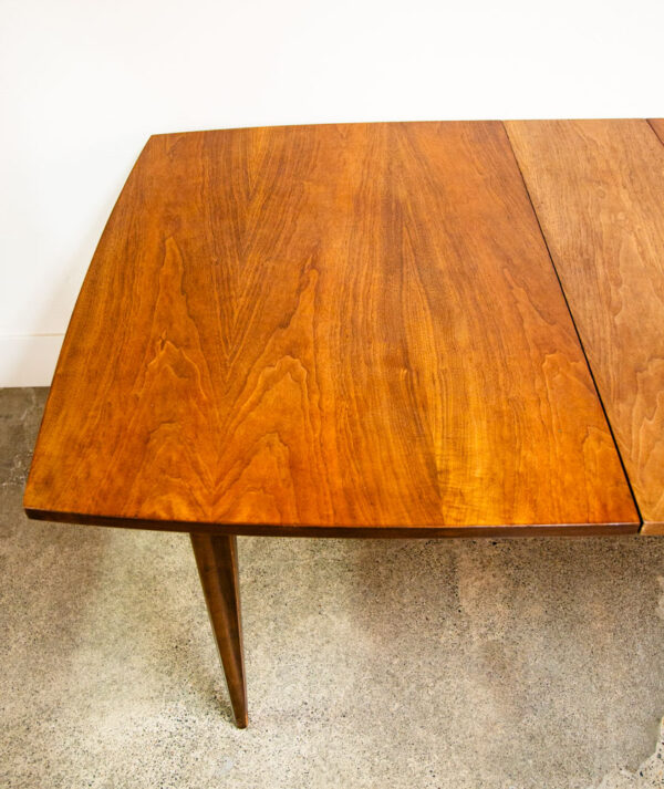 Mid Century Modern Dining Table Broyhill Brasilia Walnut Extension Leaf x1 Mcm - Image 7