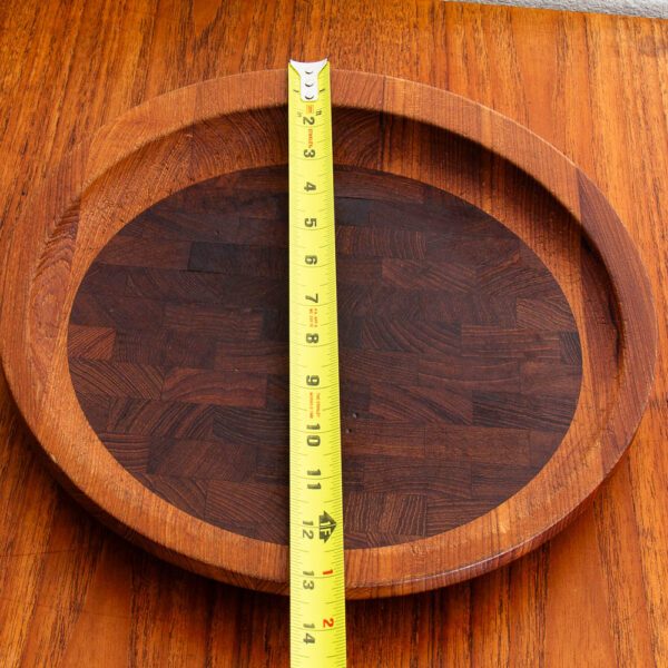 Mid Century Danish Modern Cutting Board Dansk Teak Round IHQ Jens Quistgaard M - Image 11
