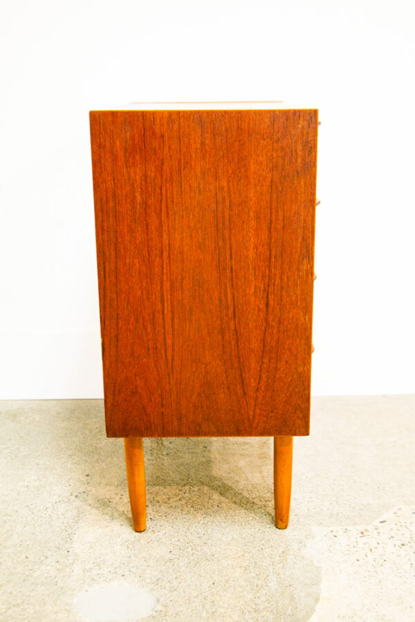 Mid Century Danish Modern Chest of Drawers Dresser Teak Vintage Locking 4 Mcm - Image 6