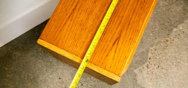 Mid Century Danish Modern Chest Drawers Dresser 3 drawer Oak Wood Denmark Blonde - Image 9