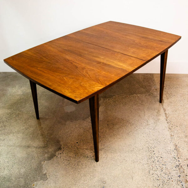 Mid Century Modern Dining Table Broyhill Brasilia Walnut Extension Leaf x1 Mcm - Image 5