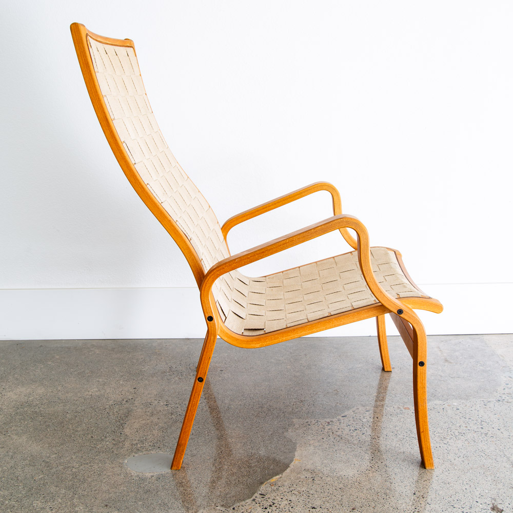 Mid Century Danish Modern Lounge Chair Set Armchair Cream Finn Ostergaard Pair - Image 9