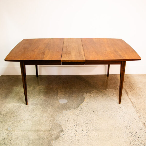 Mid Century Modern Dining Table Broyhill Brasilia Walnut Extension Leaf x1 Mcm - Image 3