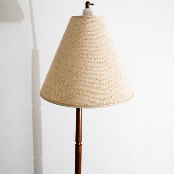 Mid Century Modern Danish Rosewood Floor Lamp with adjustable Head and Shade MCM - Image 5