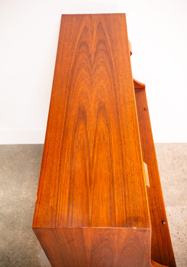 Mid Century Danish Modern Secretary Desk Chest Teak Borge Mogensen Søborg Drop M - Image 3
