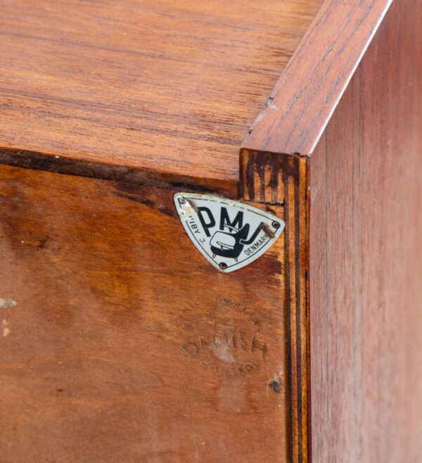 Mid Century Danish Modern Secretary Desk Bureau Denmark Teak Drawer PMJ Mcm - Image 10