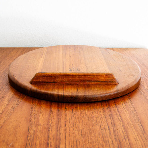 Mid Century Danish Modern Cutting Board Dansk Teak Round IHQ Jens Quistgaard M - Image 2