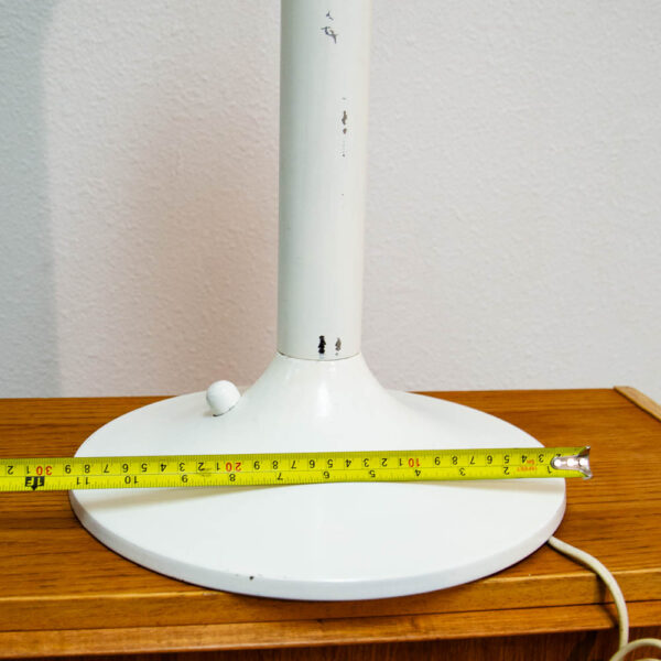 Mid Century Modern Table Lamp White Dome Mushroom Desk Light Mcm Danish Design - Image 12