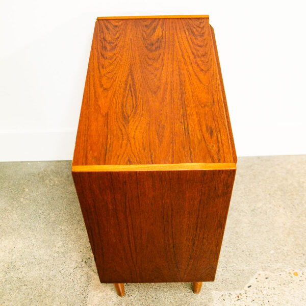 Mid Century Danish Modern Chest of Drawers Dresser Teak Vintage Locking 4 Mcm - Image 4