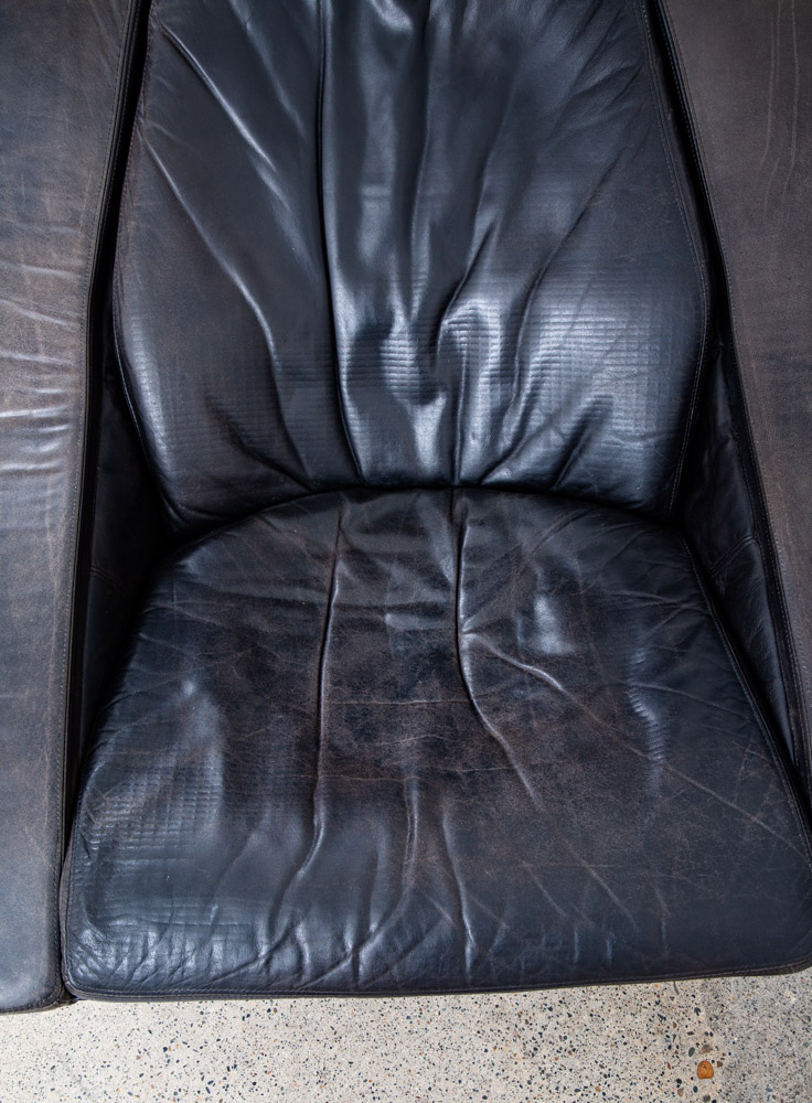 Mid Century Danish Modern Lounge Chair Black Swivel Sweden Nelo Swivel Space Age - Reserved for Erik - Image 12