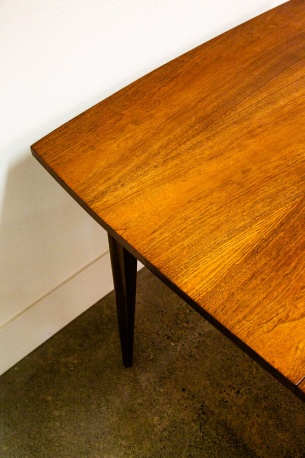 Mid Century Modern Dining Table Broyhill Brasilia Walnut Extension Leaf x1 Mcm - Image 12
