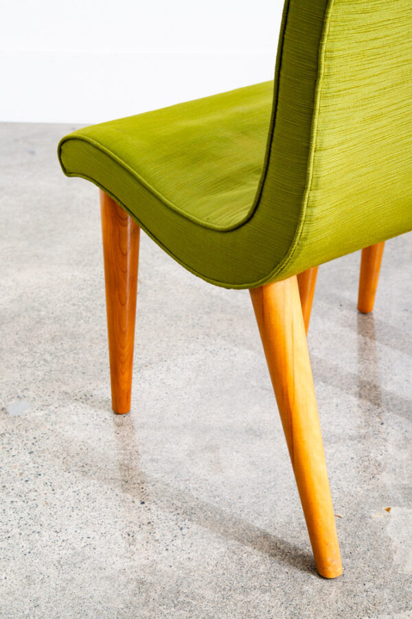 Mid Century Modern Dining Chairs Slipper Conant Ball Leslie Diamond Solid Birch - Image 11