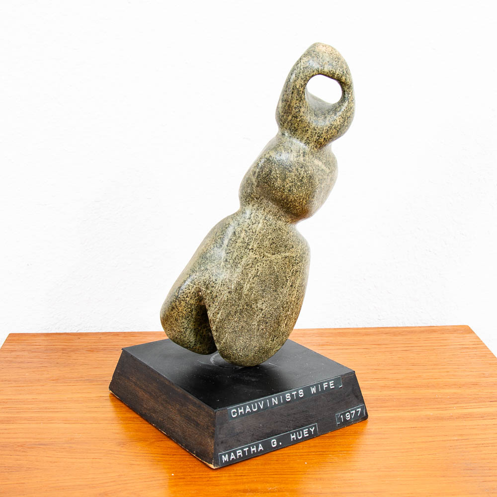 Mid Century Modern Sculpture Stone Titles Martha G. Hue Abstract Contemporary NM - Image 2