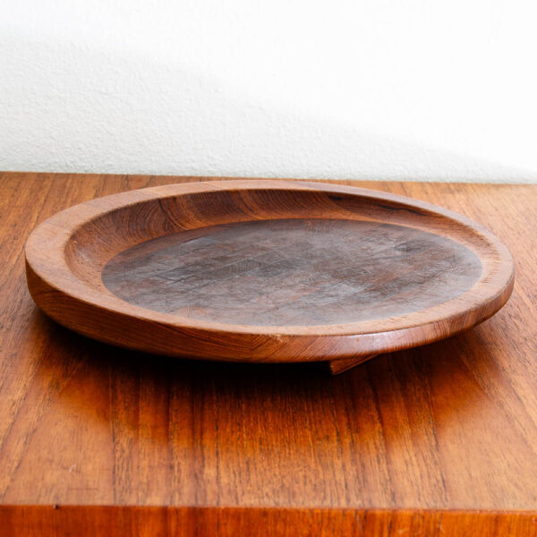 Mid Century Danish Modern Cutting Board Dansk Teak Round IHQ Jens Quistgaard M - Image 9