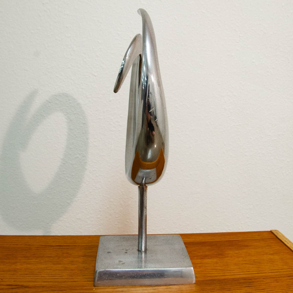 Mid Century Modern Sculpture Kinetic Abstracted Art Aluminum Metal Sculpture Mcm - Image 4