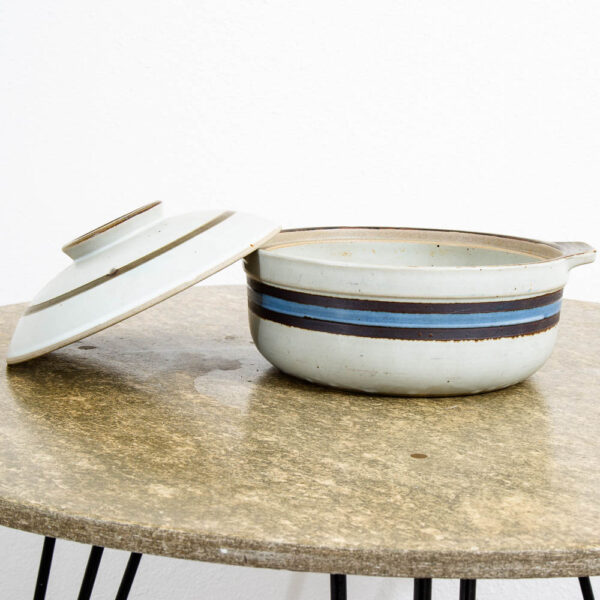 Mid Century Modern Vintage Japanese Ceramic Donabe Hot Pot Handmade Cookware - Image 2