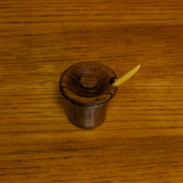Mid Century Danish modern Salt Pepper Shaker Set Sugar, Spoon, & Rosewood Tray - Image 10