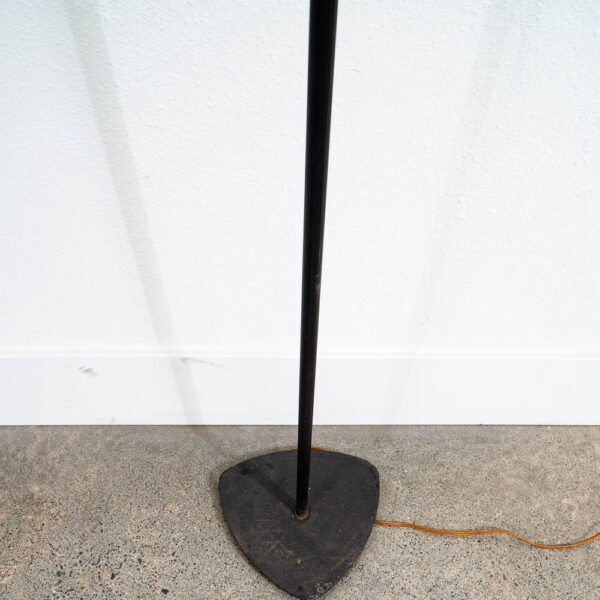 Mid Century Danish Modern Extending Floor Lamp Two Light Lamp Heads Shades Mcm - Image 2