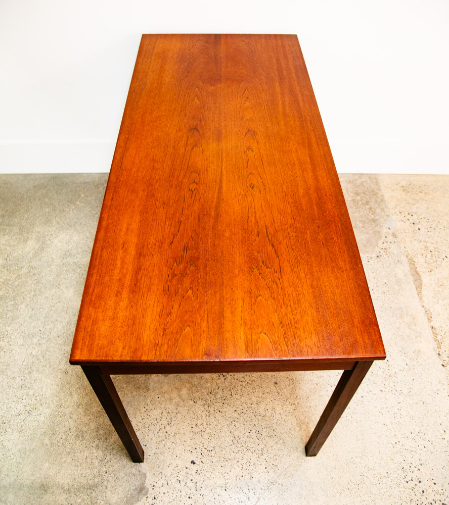 Mid Century Danish Modern Desk Executive Teak 3 Drawer Cabinet Danish Floating - Image 3