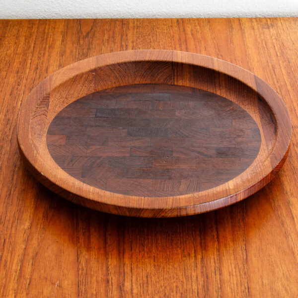 Mid Century Danish Modern Cutting Board Dansk Teak Round IHQ Jens Quistgaard M - Image 4