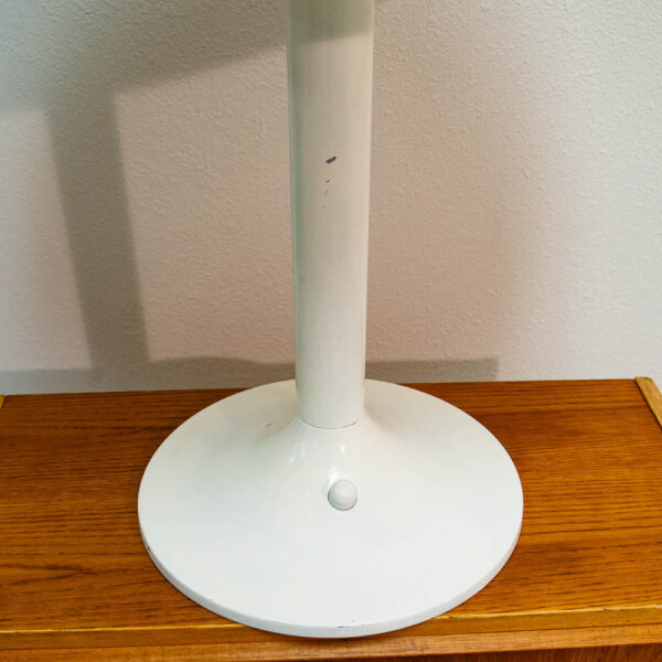 Mid Century Modern Table Lamp White Dome Mushroom Desk Light Mcm Danish Design - Image 9