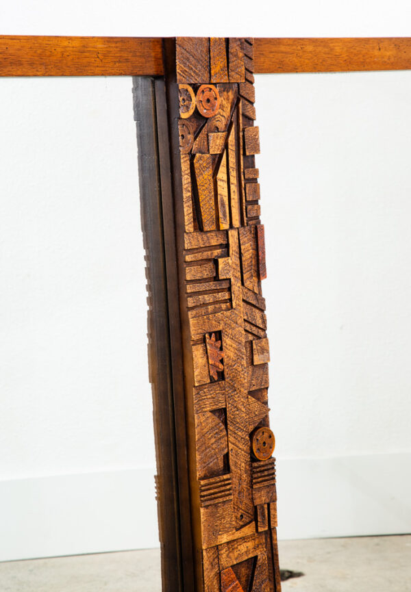 Mid Century Modern Mirror Wall Hanging Lane Mosaic Pueblo Bathroom Brutalist Mcm - Image 4