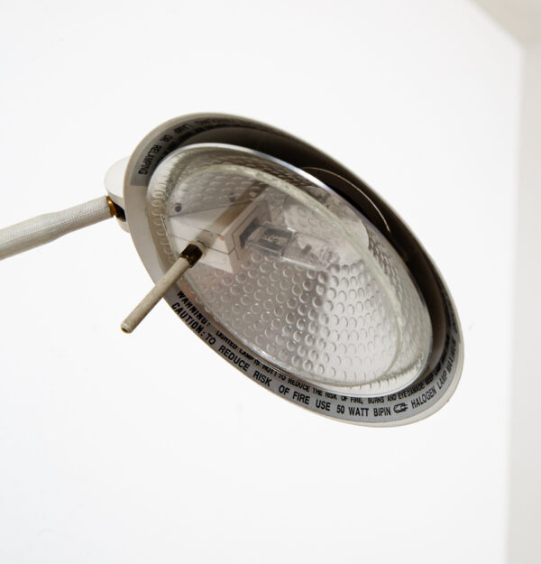 Mid Century Modern Floor Lamp Robert Sonneman Kovacs Feather Light White Post - Image 6