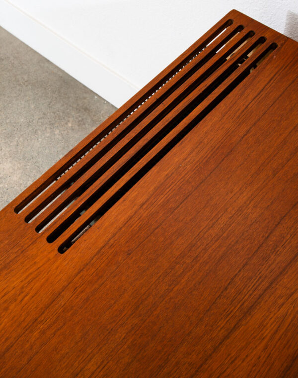 Mid Century Modern Compact Credenza Cabinet Refrigerator Storage Silkeborg Lock - Image 10