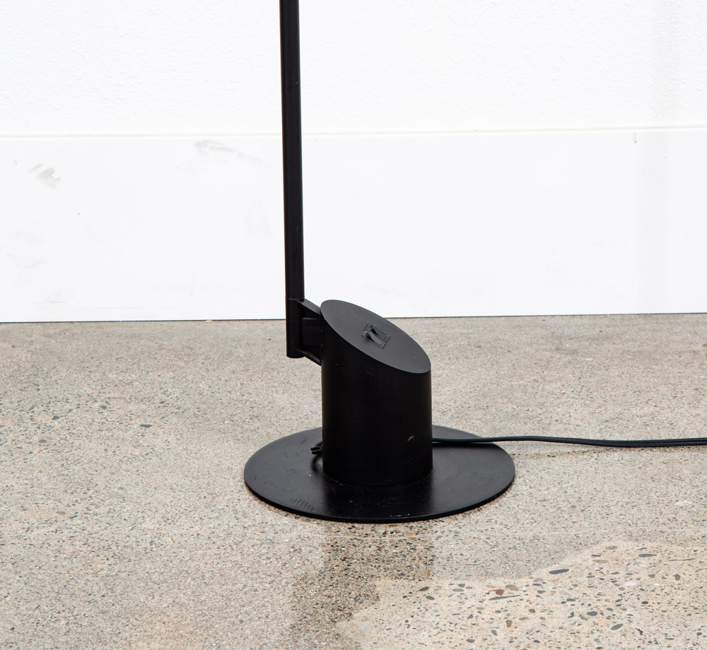 Mid Century Modern Floor Lamp Robert Sonneman Kovacs Feather Light Black Post - Image 3