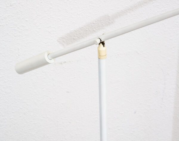 Mid Century Modern Floor Lamp Robert Sonneman Kovacs Feather Light White Post - Image 3