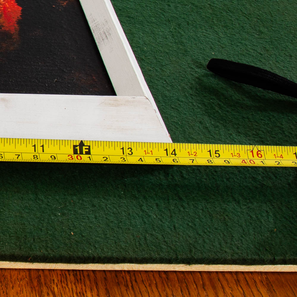 Mid Century Modern Original Art Abstract Expressionism Painting Black Yellow Mcm - Image 9