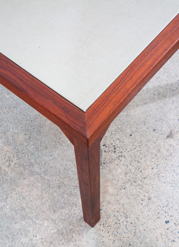 Mid Century Modern Dining Table Card Solid Walnut Square Studio Custom Vintage - Image 5