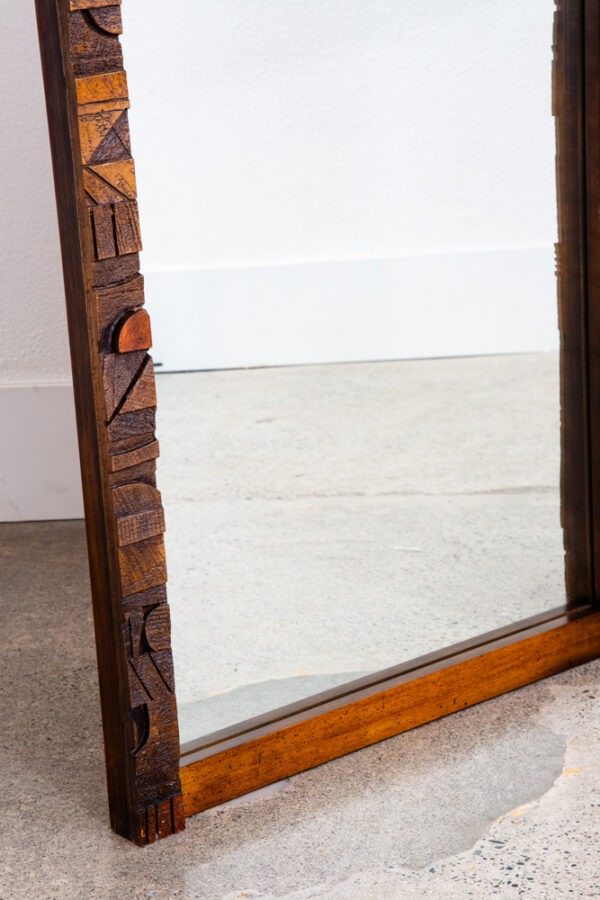 Mid Century Modern Mirror Wall Hanging Lane Mosaic Pueblo Bathroom Brutalist Mcm - Image 5