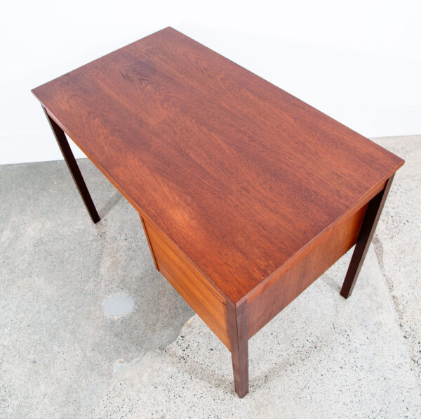 Mid Century Danish Modern Desk Executive Teak 3 Drawer Cabinet Danish Floating - Image 12