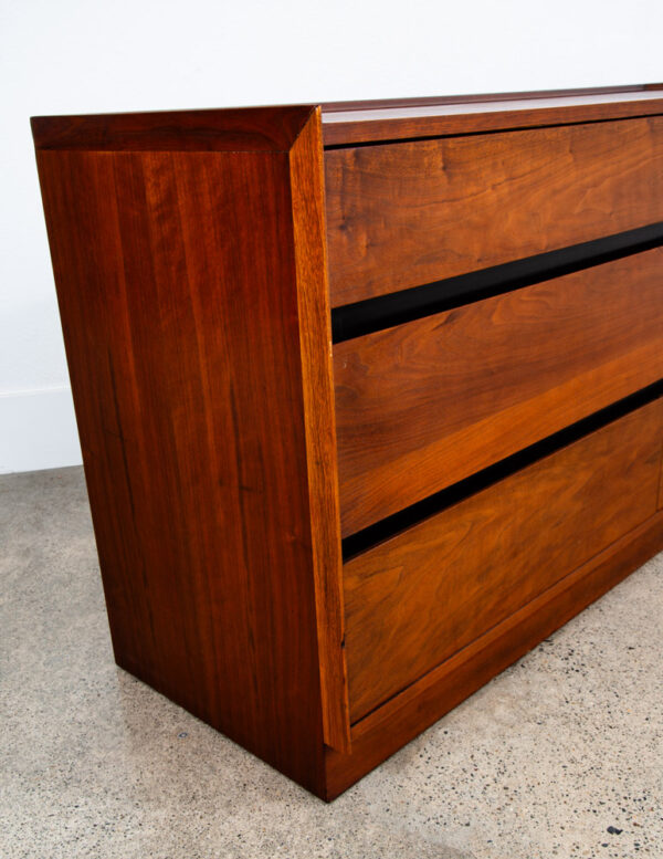 Mid Century Modern Credenza Dresser 6 Drawer Dillingham Walnut Vintage Mcm Mint - Image 10